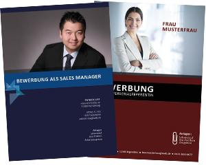 Professionelle Erstellung von Bewerberunterlagen und Coaching Angebote für erfolgreiche Bewerbungen - hier Deckblatt und Bewerberfoto