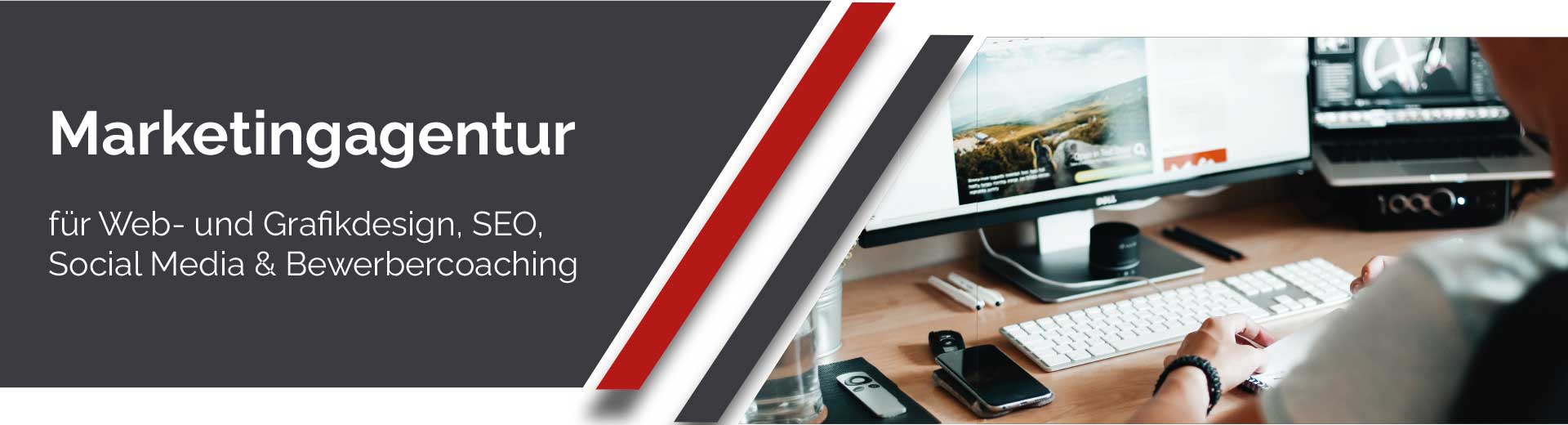 Startbanner mit Kernkompetenzen der Werbeagentur Marketingwelt Lipp aus Herrenberg Startbanner mit Kernkompetenzen der Werbeagentur Marketingwelt Lipp aus Herrenberg