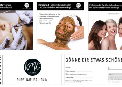 Grafikdesign Vermarktung KMC Kosmetikstudio in Neu Isenburg