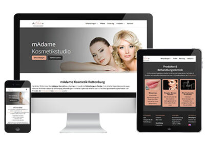 Kosmetik Webdesign Rottenburg mAdame Kosmetikstudio