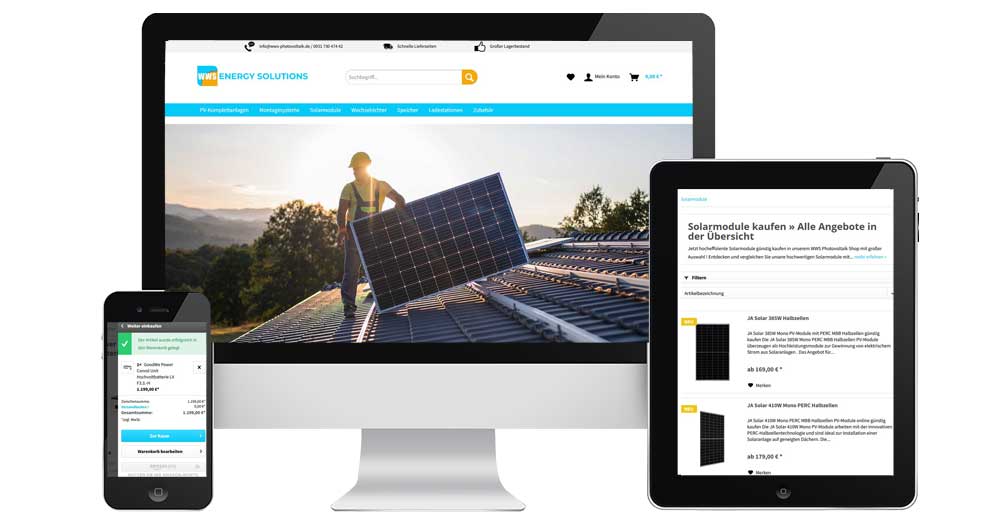 Photovoltaik Shop von WWS Energy Solutions